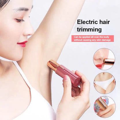 HOMEFISH Lipstick-Shaped Electric Hair Remover Eyebrow Shaper Women's Hair Removal Device Mini Facial Hair Removal Instrument