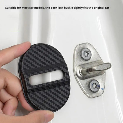Universal Car Door Lock Protective Cover 4PCS Self-adhesive Car Decorative Accessories Car Door Lock Anti Rust Sleeve