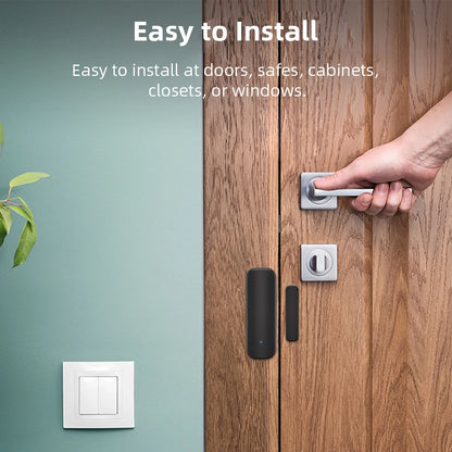 WiFi or ZigBee Door Window Sensor Smart Home Wireless Door Open Close Detectors APP Remote Alarm Work with Alexa Google Home
