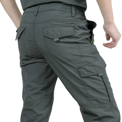 Mens Cargo Pants Multi Pocket Casual Training Pants Waterproof Wear Resistant City Work Trousers Outdoor Overalls Bottoms