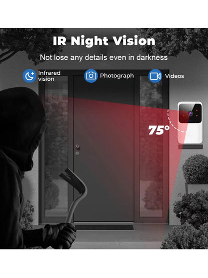 HD Night Vision Low Power WIFI Rechargeable Video Doorbell 1 Drag 1 Intelligent Security Home Intercom