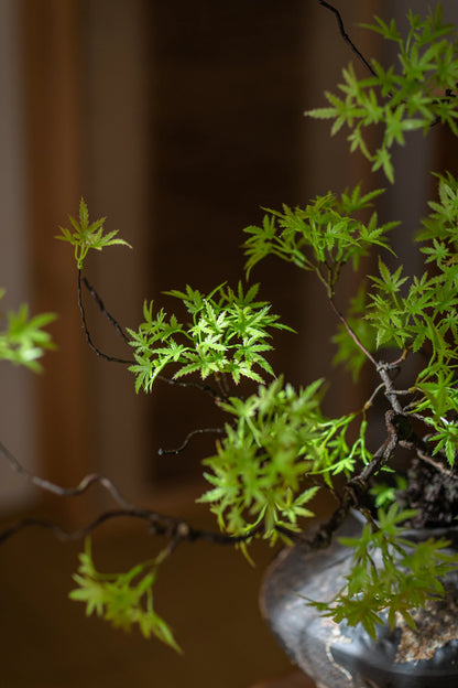 Artificial Green Plants To Welcome Guests Pine Maple Leaves Fake Flower New Chinese Style Simulated  Bonsai Flower Decorations