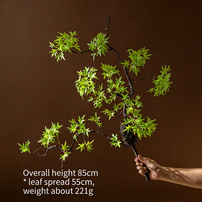 Artificial Green Plants To Welcome Guests Pine Maple Leaves Fake Flower New Chinese Style Simulated  Bonsai Flower Decorations