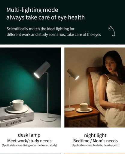 Sunset Eye Protection Table Lamp  USB Touch Dimming Reading Light for Study Flashlight Bedroom Bedside Decor Photo Desk Lamps