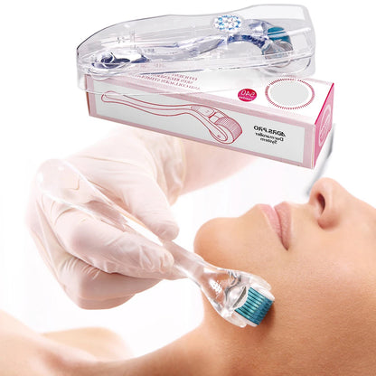 1Pcs Derma Roller 0.2/0.25/0.3mm for Hair Beard Grow Titanium 540 Microneedles Cosmetic Beauty Facial Device for Women and Man