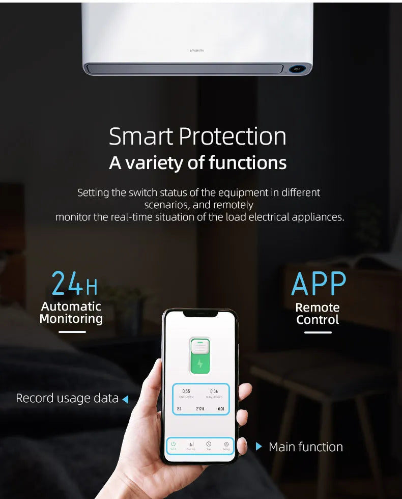 Tuya WiFi Smart Circuit Breaker 1P 63A DIN Rail for Smart Home Wireless Remote Control WiFi Switch by APP TONGOU Free Shipping