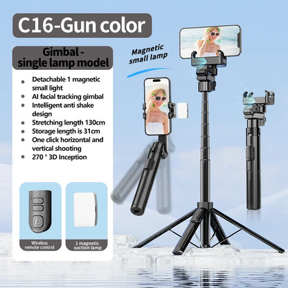 FANGTUOSI 2026 NEW Foldable Smartphone Handheld Gimbal Cellphone Video Record Vlog Stabilizer for iPhone 14 Xiaomi Huawei