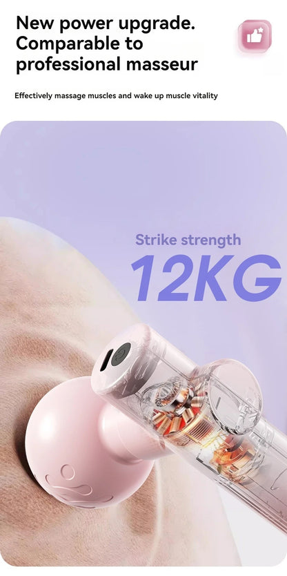 2025 New USB Mini Massage Gun Fascia Machine Muscle Relaxation Vibrating Gun Rod Massage Fitness Equipment Neck Grab Fascia Gun