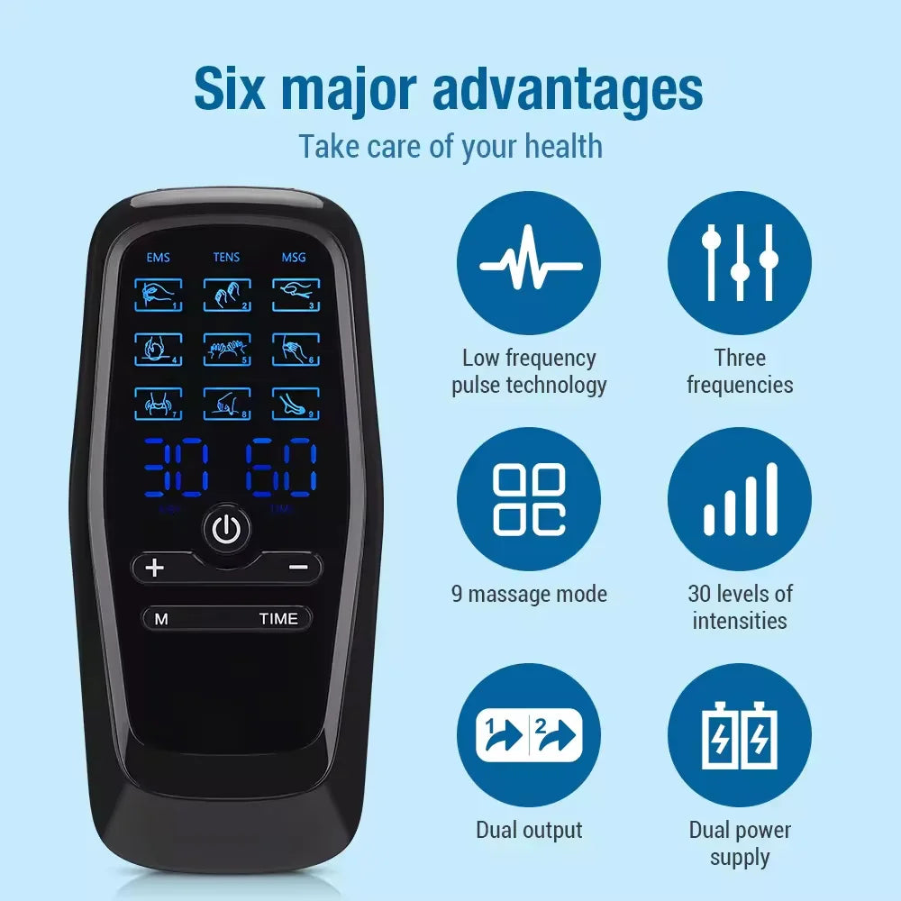 Physiotherapy Tens Muscle Stimulator Electric Acupuncture Body Massage Digital Slimming Machine Electro Stimulator