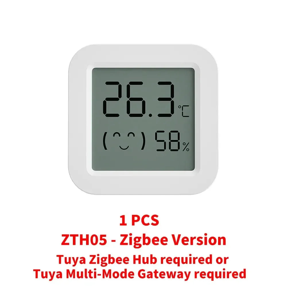 Tuya Zigbee Temperature Humidity Sensor Mini LCD Digital Display SmartLife APP Remote Monitoring Indoor Thermometer Hygrometer