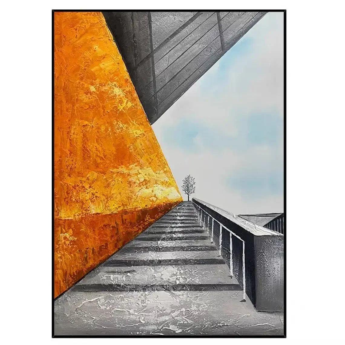 Scandinavian Classic Wall Art Handmade Abstract Color Texture HD Canvas Poster Print Home Bedroom Living Room Decoration