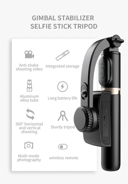 Handheld Gimbal Stabilisateur Estabilizador Selfie Stick Smartphone Action Kameralar Bluetooth Tripod For Live Broadcast