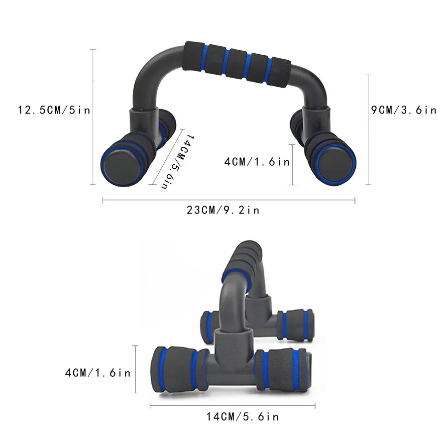 Anti slip push up H-shaped support bar  home fitness power frame  gym handle  push up bar  arm and chest muscle training