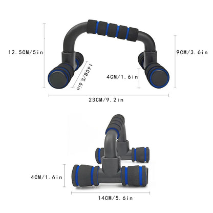 Anti slip push up H-shaped support bar  home fitness power frame  gym handle  push up bar  arm and chest muscle training