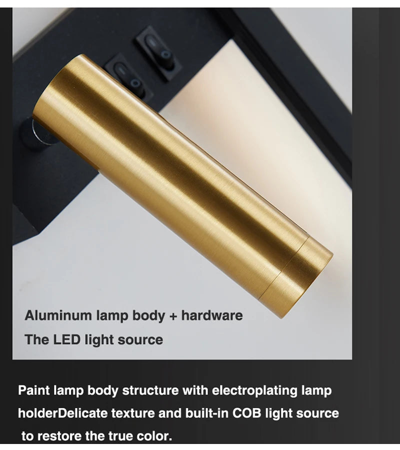 Nordic Led Wall Lamp Interior Lighting Fixture for Home Tv Bedside Living Room Corridor Decoration Modern Wall Light Sconces