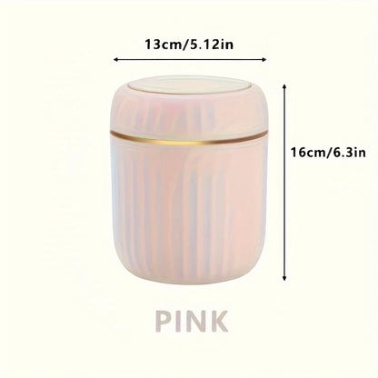 Mini Desktop Trash Can with Lid Garbage Waste Bin Organizer Bedroom Office Desk Storage Box Made Durable Plastic Home Supplies