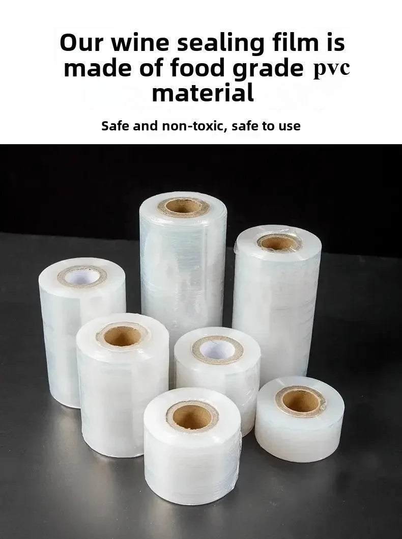 1pc 3cmx1500/6500cm  Leak-Proof Stretchable Wine/Liquor Bottle Seal - Anti-Evaporation, Anti-Aging White Film for Secure Storage