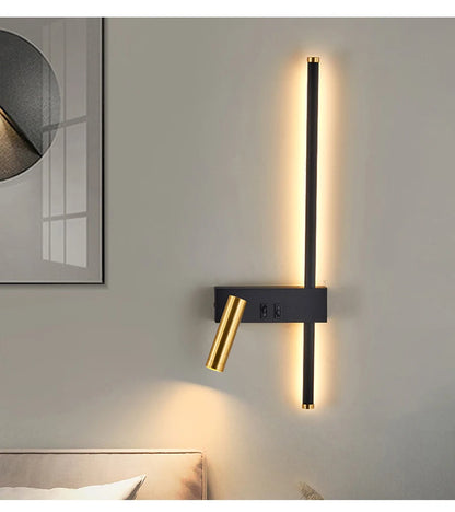 Nordic Led Wall Lamp Interior Lighting Fixture for Home Tv Bedside Living Room Corridor Decoration Modern Wall Light Sconces