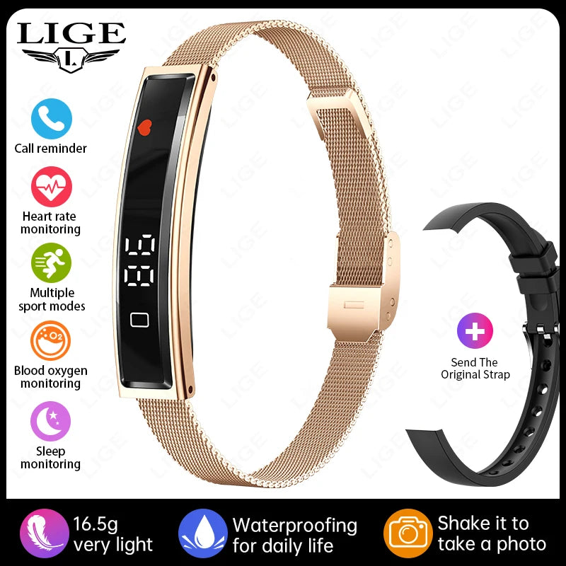 New Sport Fitness Tracker Smart Bracelet Heart Rate Blood Oxygen Monitor Pedometer Call Reminder Smartwatch Band for Men Women