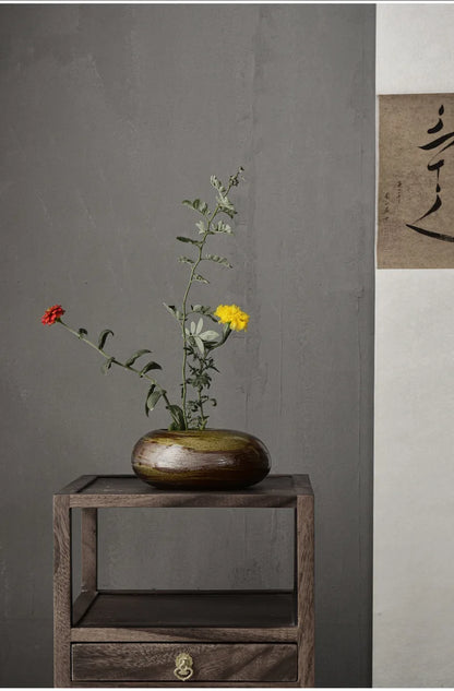 Ceramic Vases, Rough Ceramic Vases, Small Flower Pots, Old-fashioned Floral Arrangements, Table Decorations, Zen Flowers