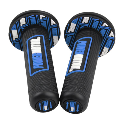 Motorcycle Rubber Grips Powermotor 7/8" 22mm 24mm Handlebar Protection Motocross Dirt Bike Gel Hand Grip Universal Accessories