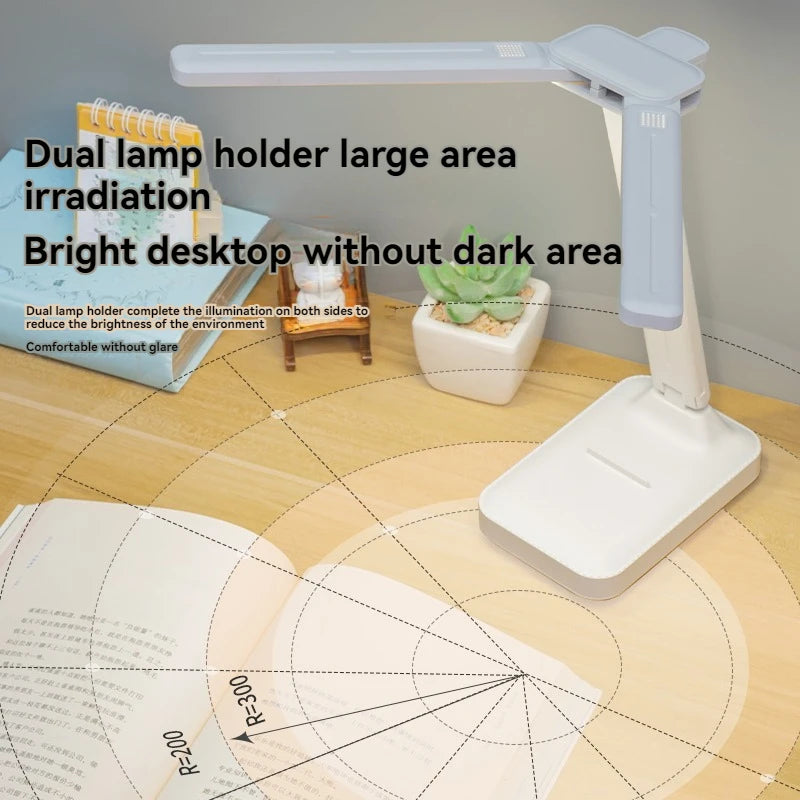 LED Desk Lamp USB Rechargeable Table Lamp 3 Levels Dimmable Touch Desk Lighting Eye Protection Foldable For Bedroom Desk Light