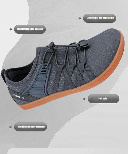 New Minimalist Shoes for Men Wide Toe Barefoot Casual Sneakers Women Mesh Breathable Unisex Sneakers Lightweight Walking Shoes