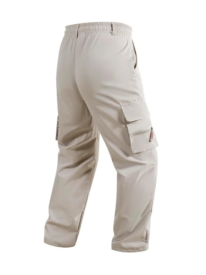 Men's Cargo Pants Spring Autumn Multi-Pockets Work Trousers Outdoor Casual Solid Color Long Pants Hiking Jogger Male Clothing