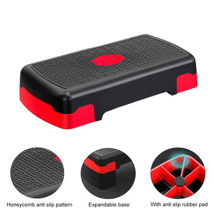 Fitness Height Step Pedal Aerobic Fitness Stepper Cardio Pedal Exerciser Stable 200KG Load Home Training Gym Exercise Foot Pedal