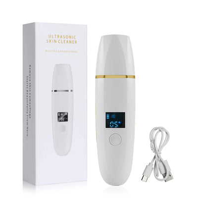 Ultrasonic Skin Scrubber Remover Blackhead Ultrasonic Peeling Facial Scrubber Shovel Deep Cleaning Face Lifting Remove Pore Acne