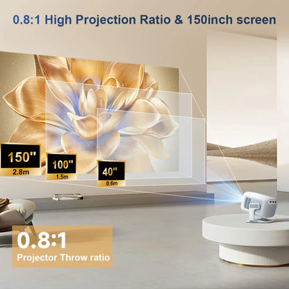 PROGAGA PG370 1080P Full HD Projector For Movie WiFi Android Projector 4K PG370 Smart TV Home Theater Mini Portable Video Beamer