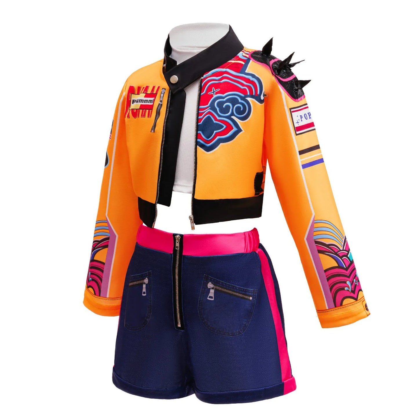 4-12 Years K-POP Rumi Cosplay Girls Clothing Sets Mira 3Pcs Girls Suits Halloween Zoey Birthday Party Costume New Kids Clothes