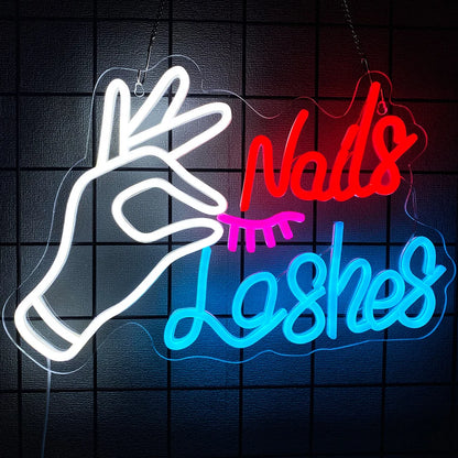 Beauty Salon Led Neon Sign, Used For Wall Decor, Usb Powered, Used For Beauty Salons, Nail Shops, Dressing Room Wall Lamps.