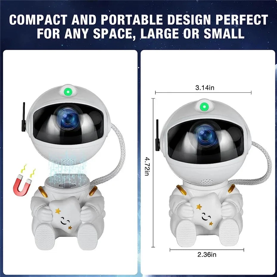Galaxy Star Projector Night Light Astronaut Space Ceiling LED Lamp for Bedroom Home Decor Kids Gift - Starry Nebula Projector