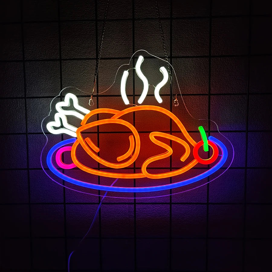 Gourmet Led Neon Sign, Used For Wall Business Decor, Usb Powered, Restaurant, Fast Food Restaurant, Shop Window Wall Lamp.