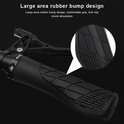 Bicycle Grips Soft Rubber For MTB Mountain Bike Shockproof Anti-Slip Handlebar Cover Lock On Ergonomic Cycling Handle Bar Parts