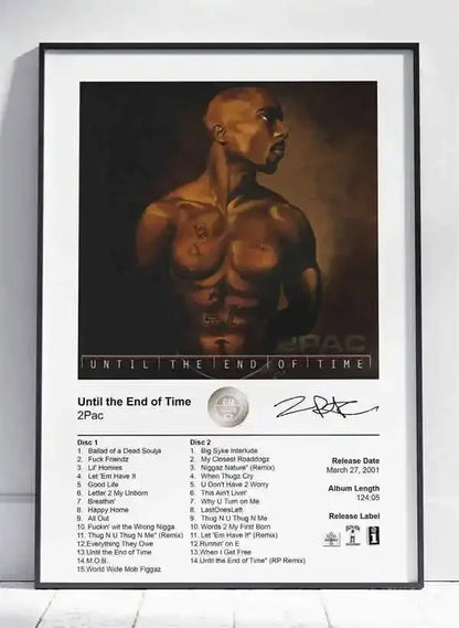Canvas Painting Wall Art Music Album Cover Aesthetic Pictures Pop Hip Hop Rapper Tupac Posters For Room Modern Home Decor