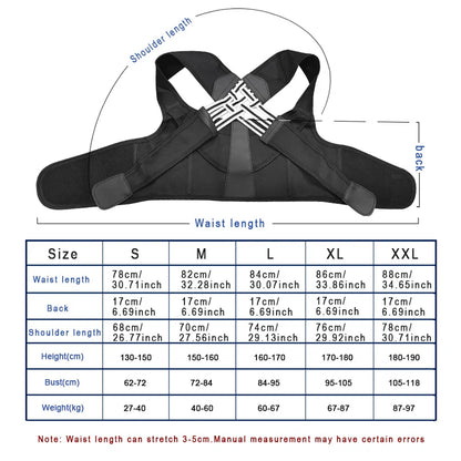 Back Brace Posture Corrector for Women and Men, Shoulder Straightener Adjustable Full Back Support Upper and Lower