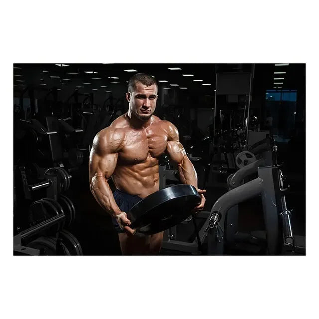 Fitness Motivation Canvas Art  Sexy Bodybuilding Girl Poster Gym Weightlifting Wall Decor for Living Room Bedroom Home Gym Fitne