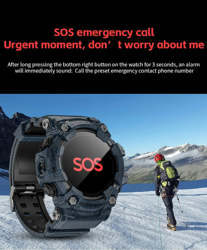 Fitness Tracker Smart Watch for Men Heart Rate Monitor Blood Pressure Smart Watch Suitable for Android IOS
