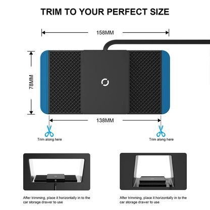 Magnetic Wireless Car Charger 15W Charging Pad Charger Wireless Charger Car Non-Slip Type C For iPhone 17 16 15 14 Pro Xiaomi 17