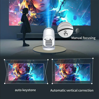 Mini Projector Native  3D Stereo Sound Multi-function Console Outdoor With Bluetooth Home Theater Cinema Portable Projectors