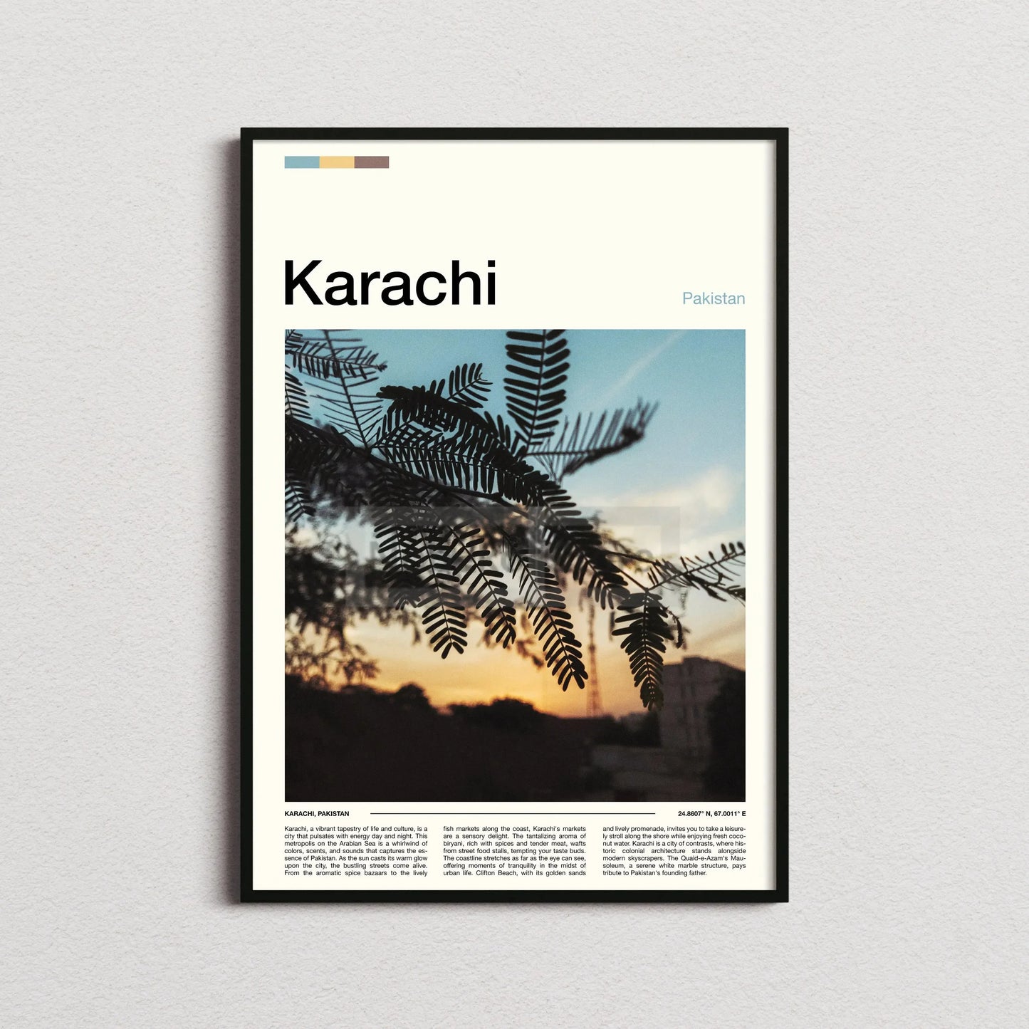 Canvas Painting Wall Art Pictures Asia Pakistan Travel Posters Lahore Karachi City Landscape Prints Home Room Modern Decor Gift