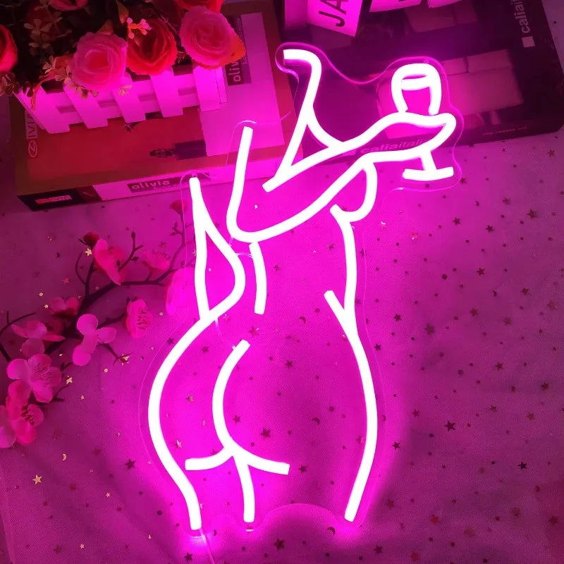 LED Neon Sign USB Powered Neon Signs for Wall Decor Aesthetic for Game Room Man Cave Bedroom Club Party Bar Shop Nightlight