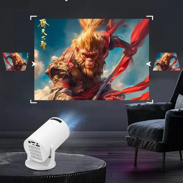 Mini WiFi Projector HY300mini HD Portable Projection Device for Home Theater