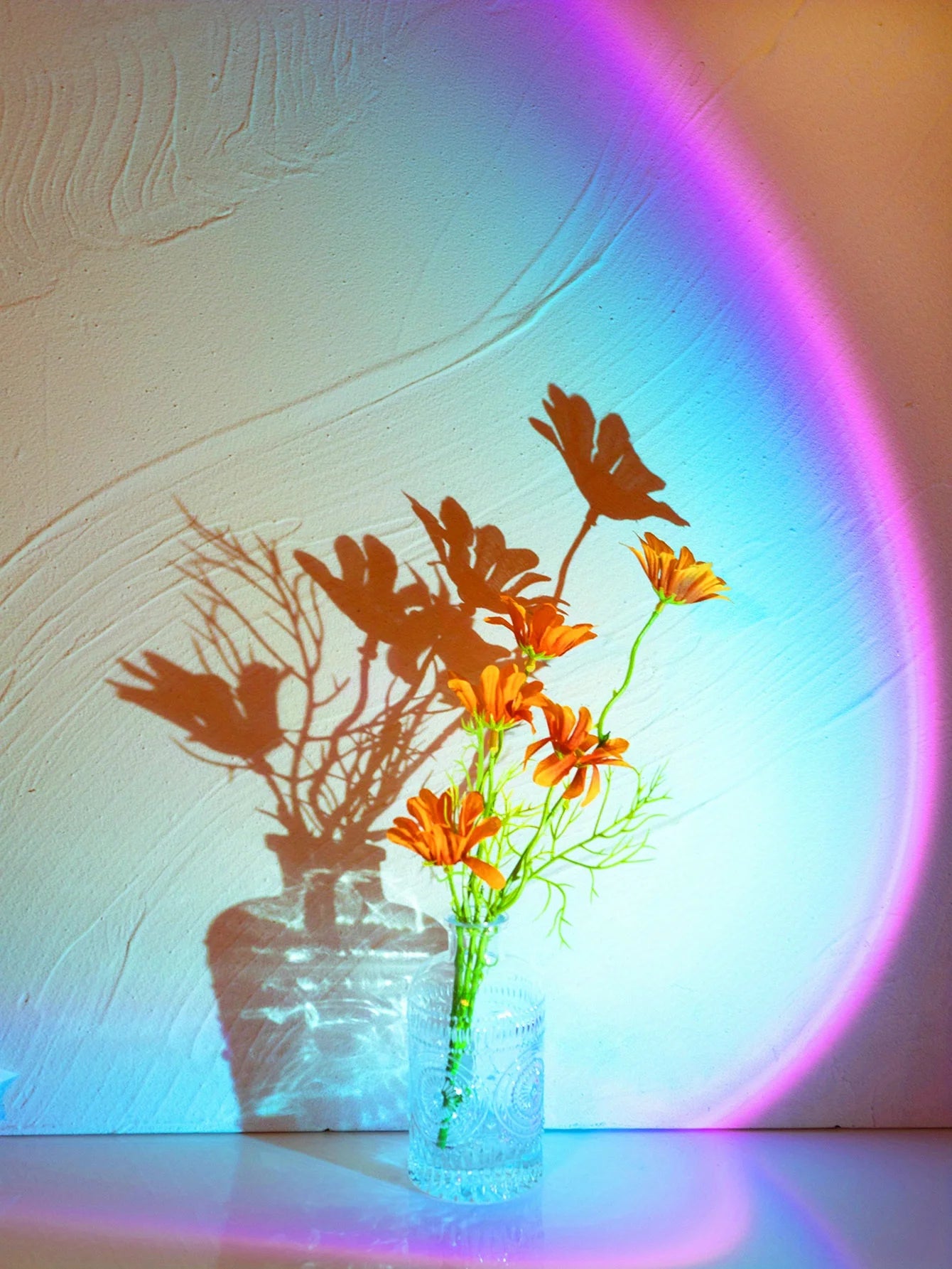 Sunset Lamp Projector LED Ambient Night Light with Adjustable Stand for Bedroom, Living Room Decor, Photography, and TikTok Live