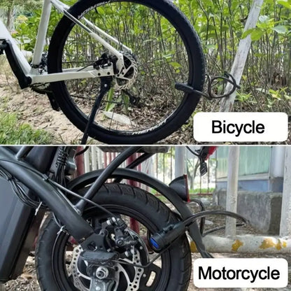 Heavy Duty Motorcycle Chain Lock 80cm Metal Anti Theft Bike Lock with 2 Keys for Maximum Security and Reinforcement of Bicycle