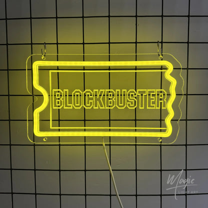 LED Neon Sign Movie Lovers Logo for Desktop Nightlight Block Fans Gift Room Signs