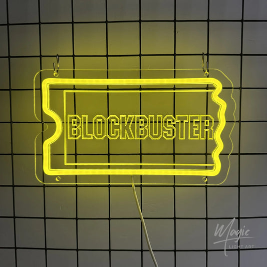 LED Neon Sign Movie Lovers Logo for Desktop Nightlight Block Fans Gift Room Signs