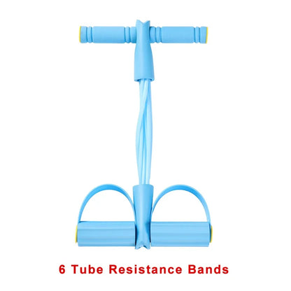 4-Level Resistance Band Tensioner with Non-Slip Handles - Home Fitness Equipment for Abdominal Muscle Training Yoga Abdominal